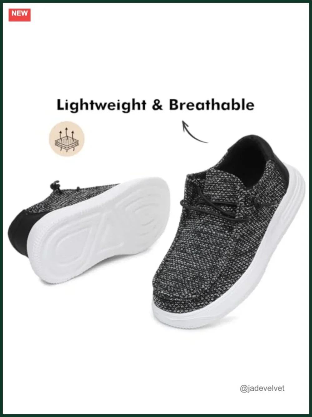 Kids Lightweight Slip-On Walking Loafers Breathable Cushioned Easy On/Off